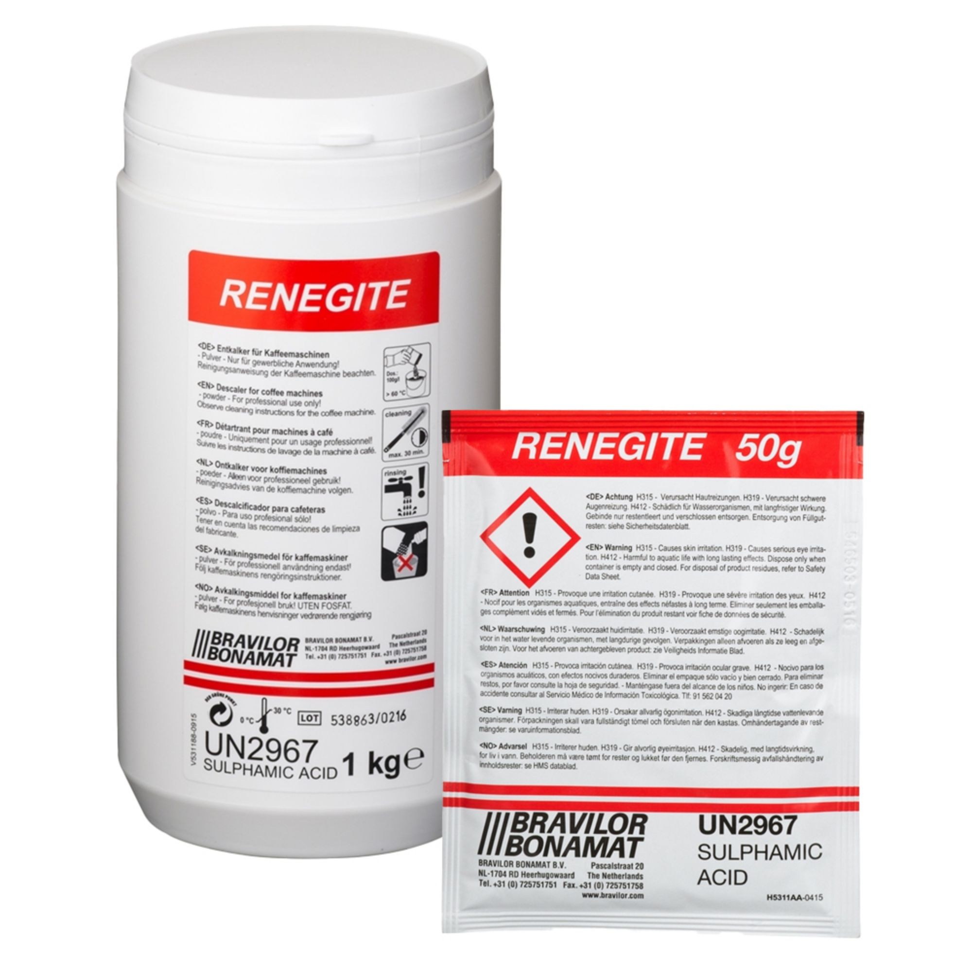 Picture of Bravilor Renegite Descaler (4 x 15 sachets of 50 grams)