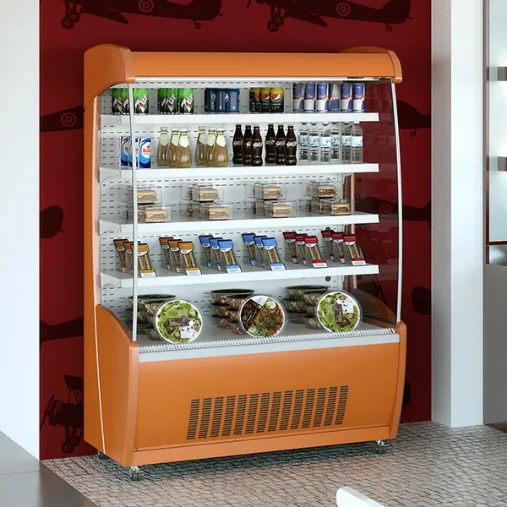 Picture of Mafirol General Purpose And Fresh Meat Tiered Display Painted Steel 877MM Depth