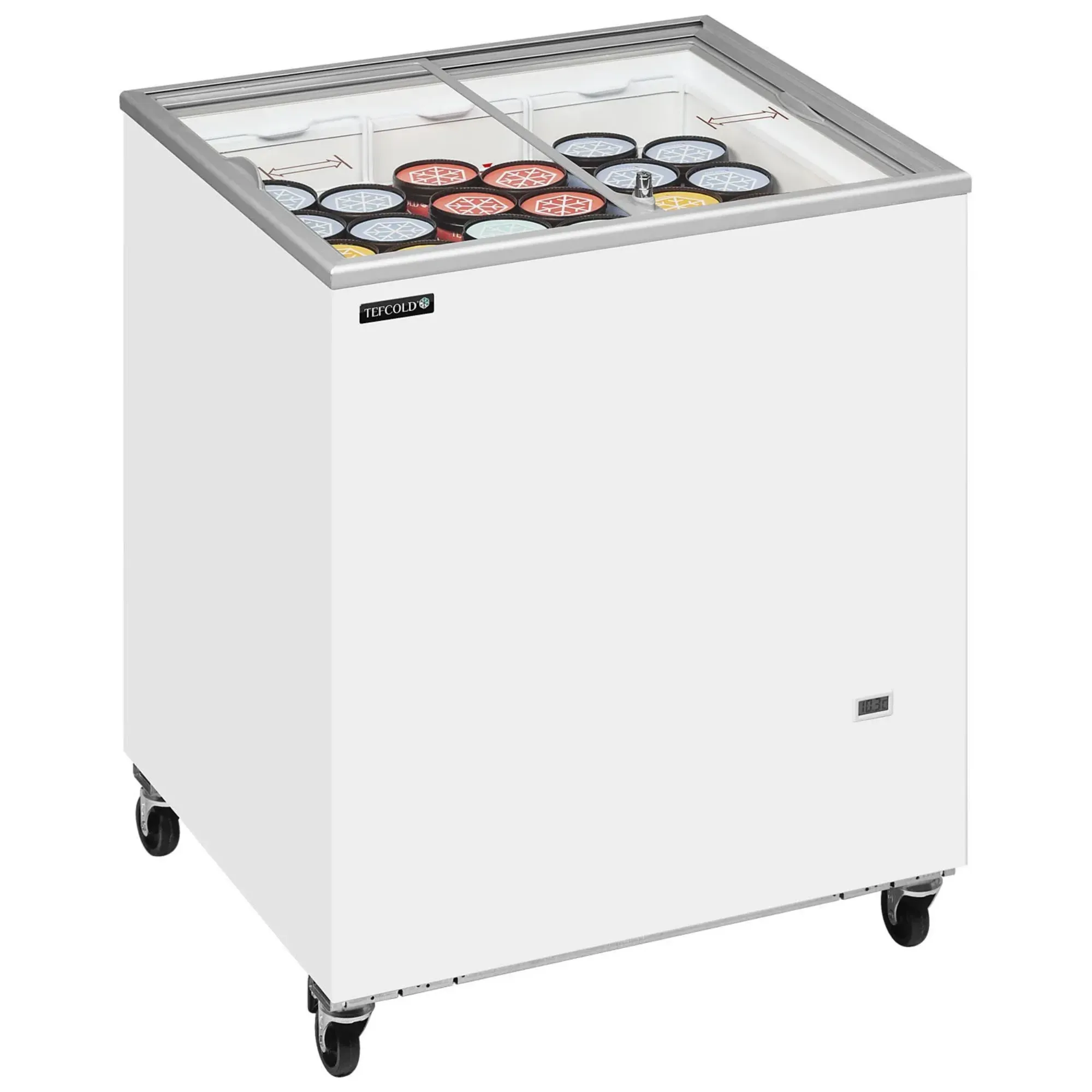 Picture of Tefcold IC-SC Range Sliding Flat Glass Lid Chest Freezer