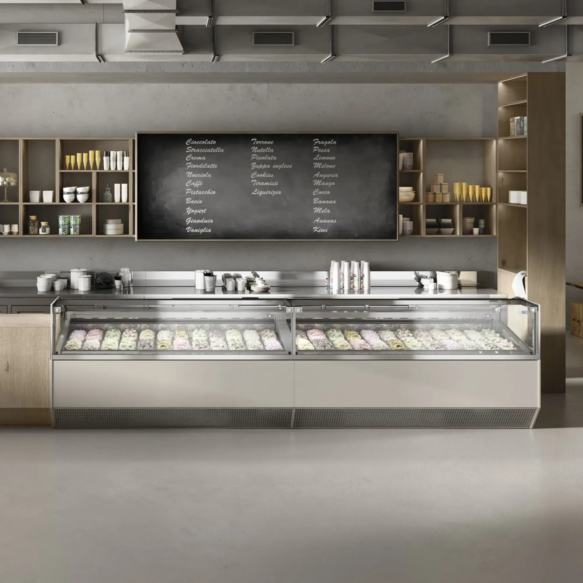 Picture of ISA Super Capri Range Ventilated Scoop Ice Cream Display