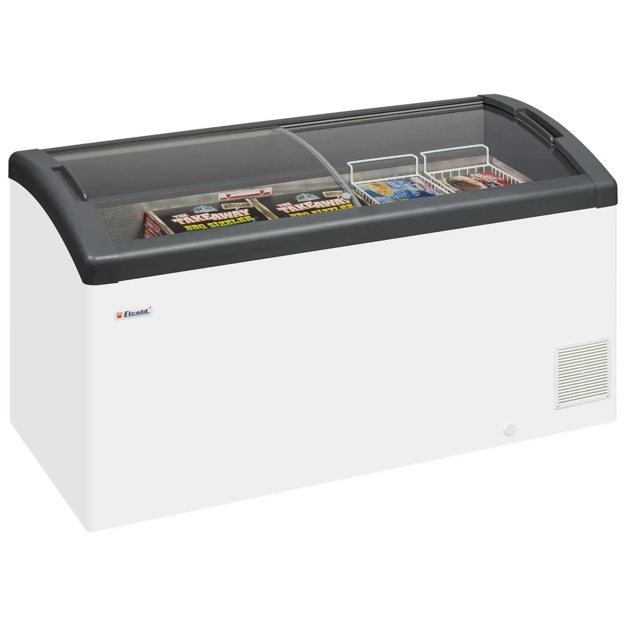 Picture of Elcold Focus Range Sliding Curved Glass Lid Chest Freezer