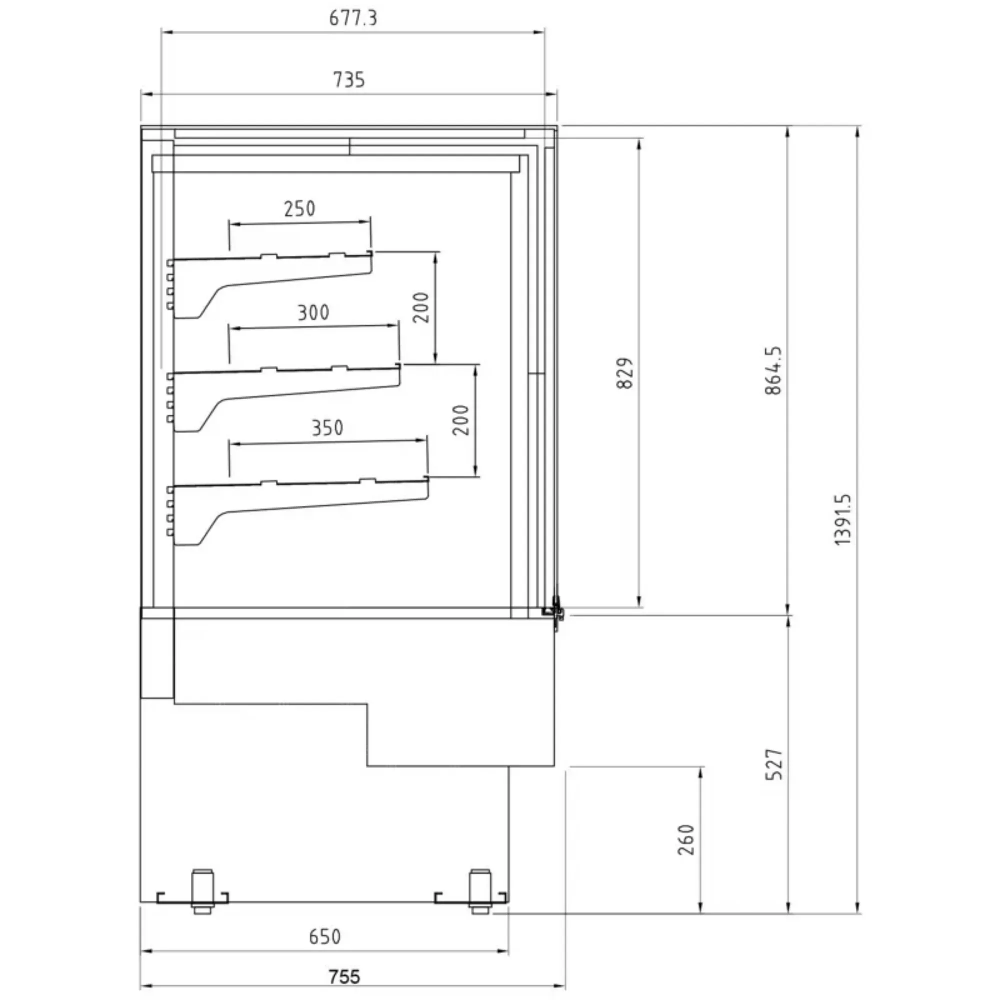 Picture of Interlevin Italia Evok Cake Display Fridge