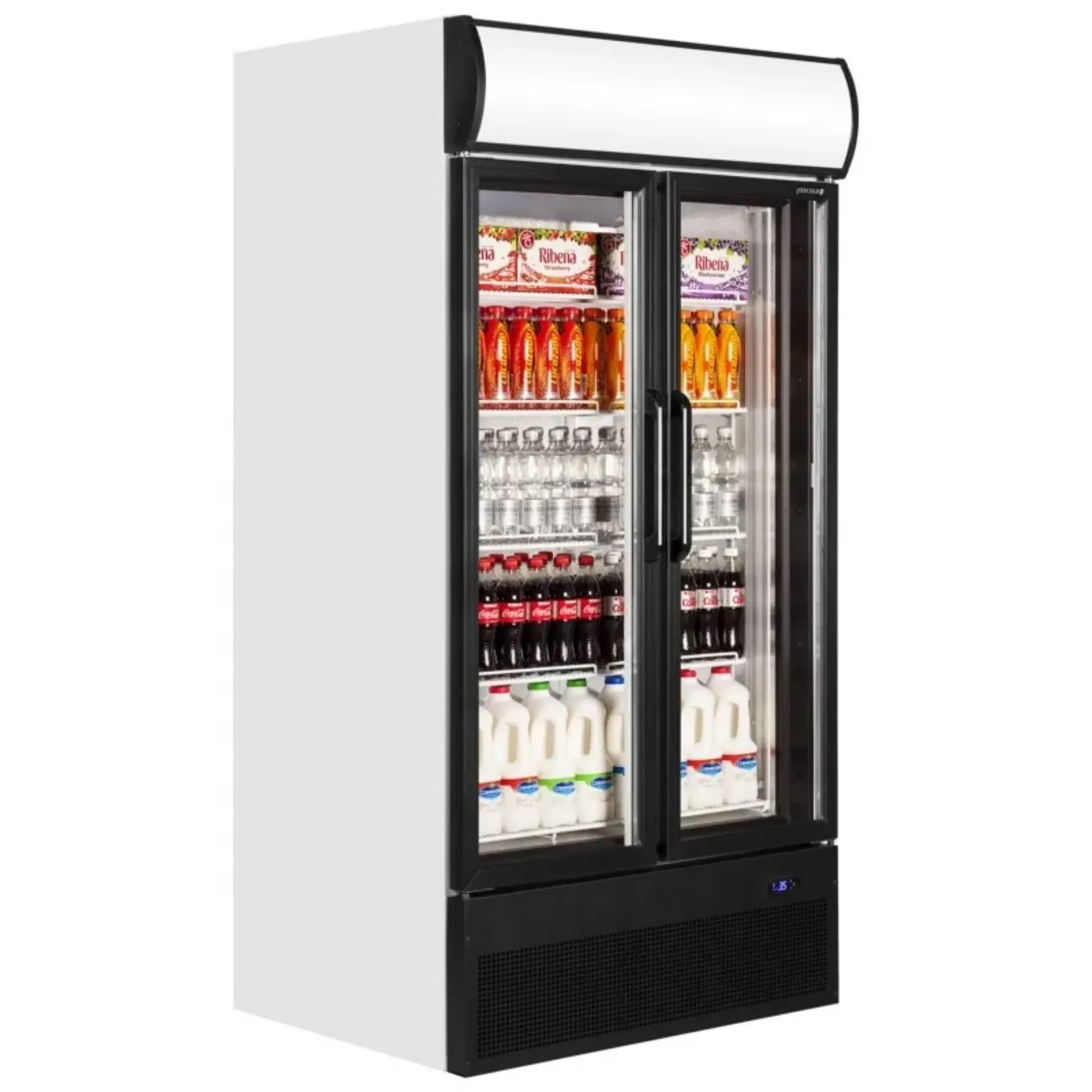 Picture of Tefcold FSC H White Range Glass Door Display Fridge