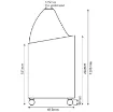 Picture of Tefcold SCE Canopy Range Scoop Ice Cream Display Freezer