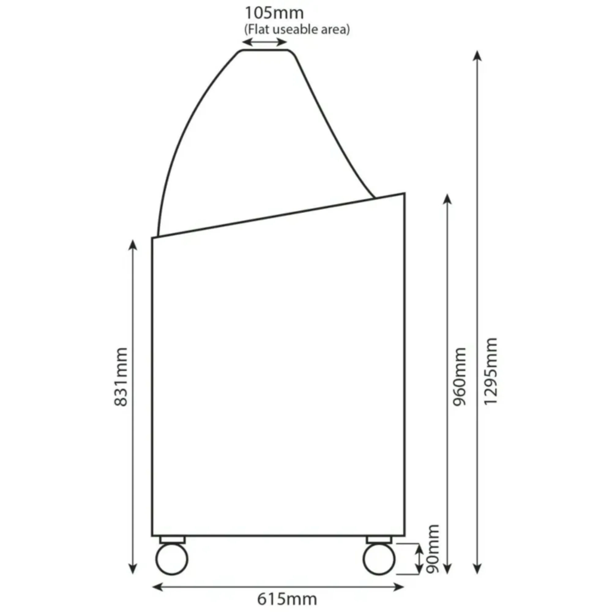 Picture of Tefcold SCE Canopy Range Scoop Ice Cream Display Freezer