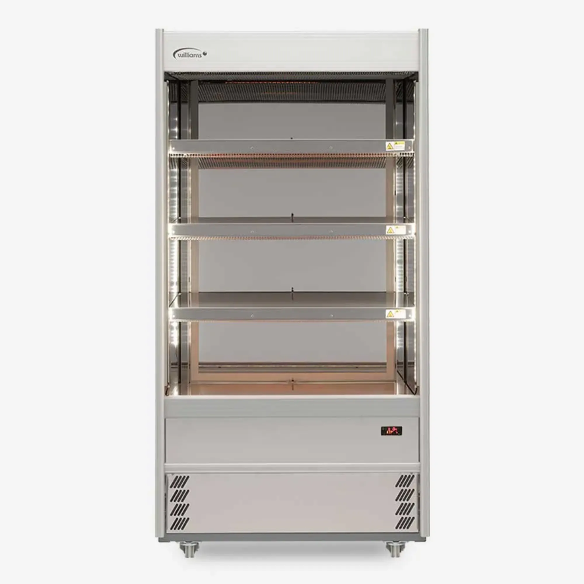 Picture of Williams Gem Heated Multideck - Scarlet XS100 Heated Stainless Open Front Door