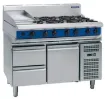 Picture of Blue Seal Evolution Series G518-RB - 1200mm Gas Cooktop Refrigerated Base