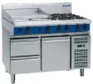 Picture of Blue Seal Evolution Series G518-RB - 1200mm Gas Cooktop Refrigerated Base
