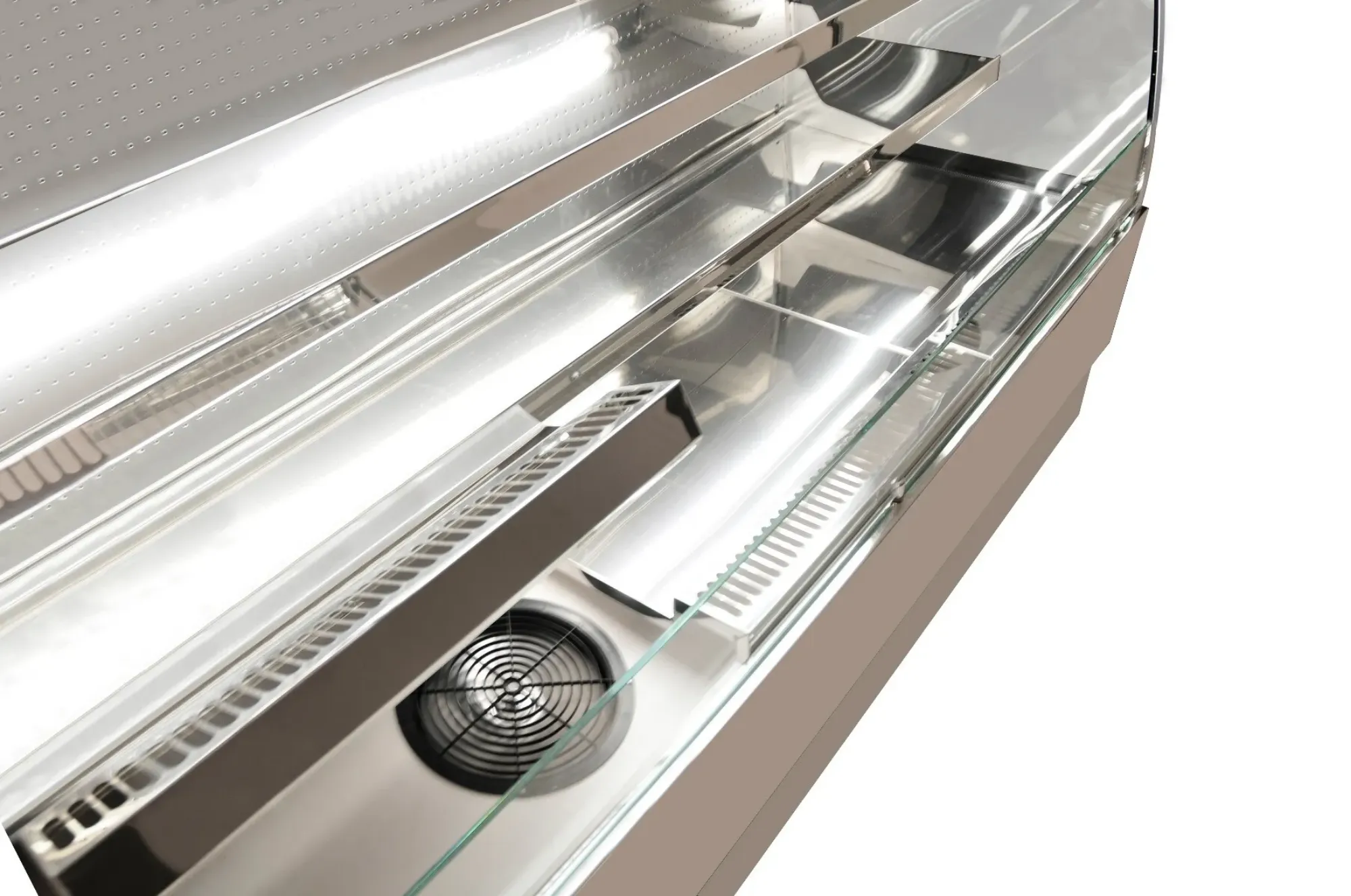 Picture of Sterling Pro EVO SELF Stainless Steel Self Service Curved Patisserie Counter Range