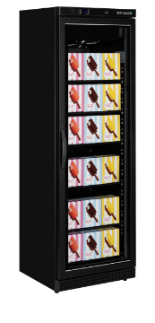 Picture of Tefcold UF400VG BLACK Glass Door Display Freezer