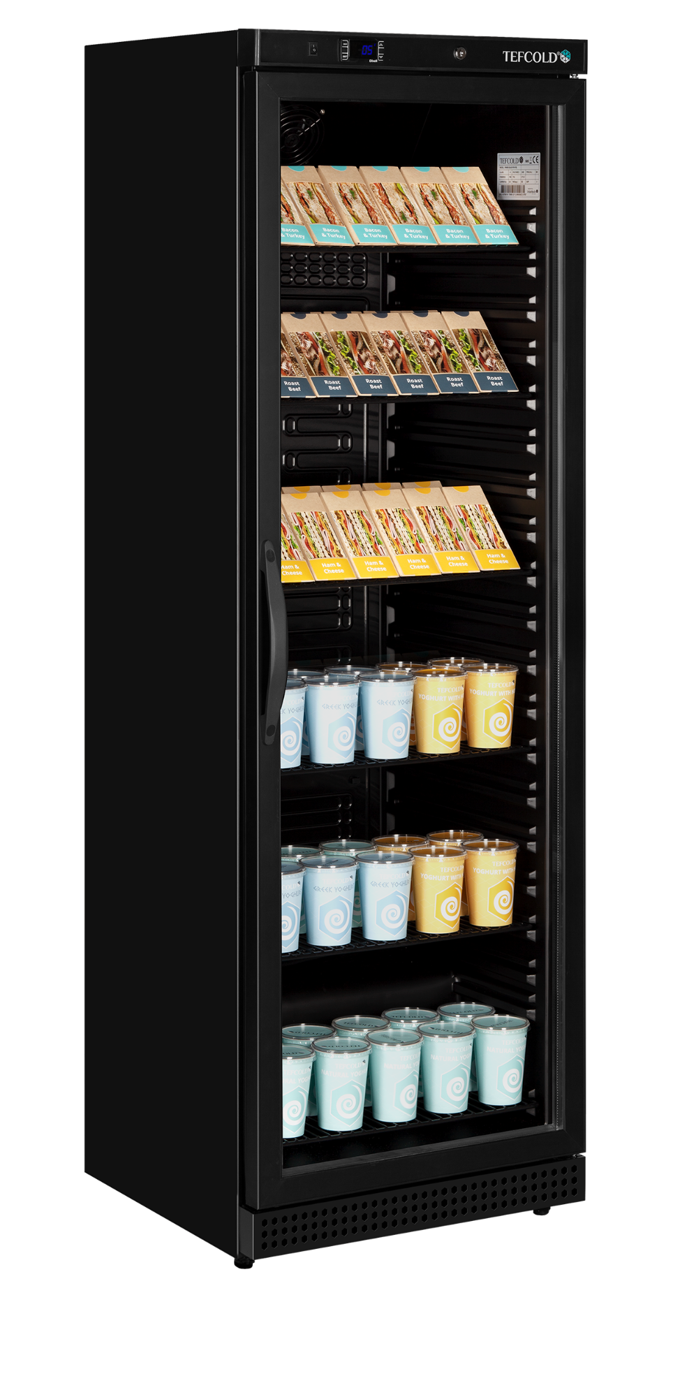 Picture of Tefcold UR400G BLACK Glass Door Merchandiser