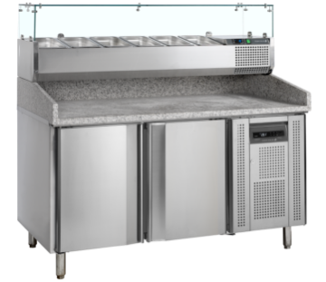 Picture of Tefcold PT1200 + VK38-150 Pizza Table with Topping unit