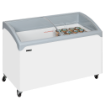 Picture of Tefcold NIC400SCEB Sliding Curved Glass Lid Chest Freezer - NIC400SCEB