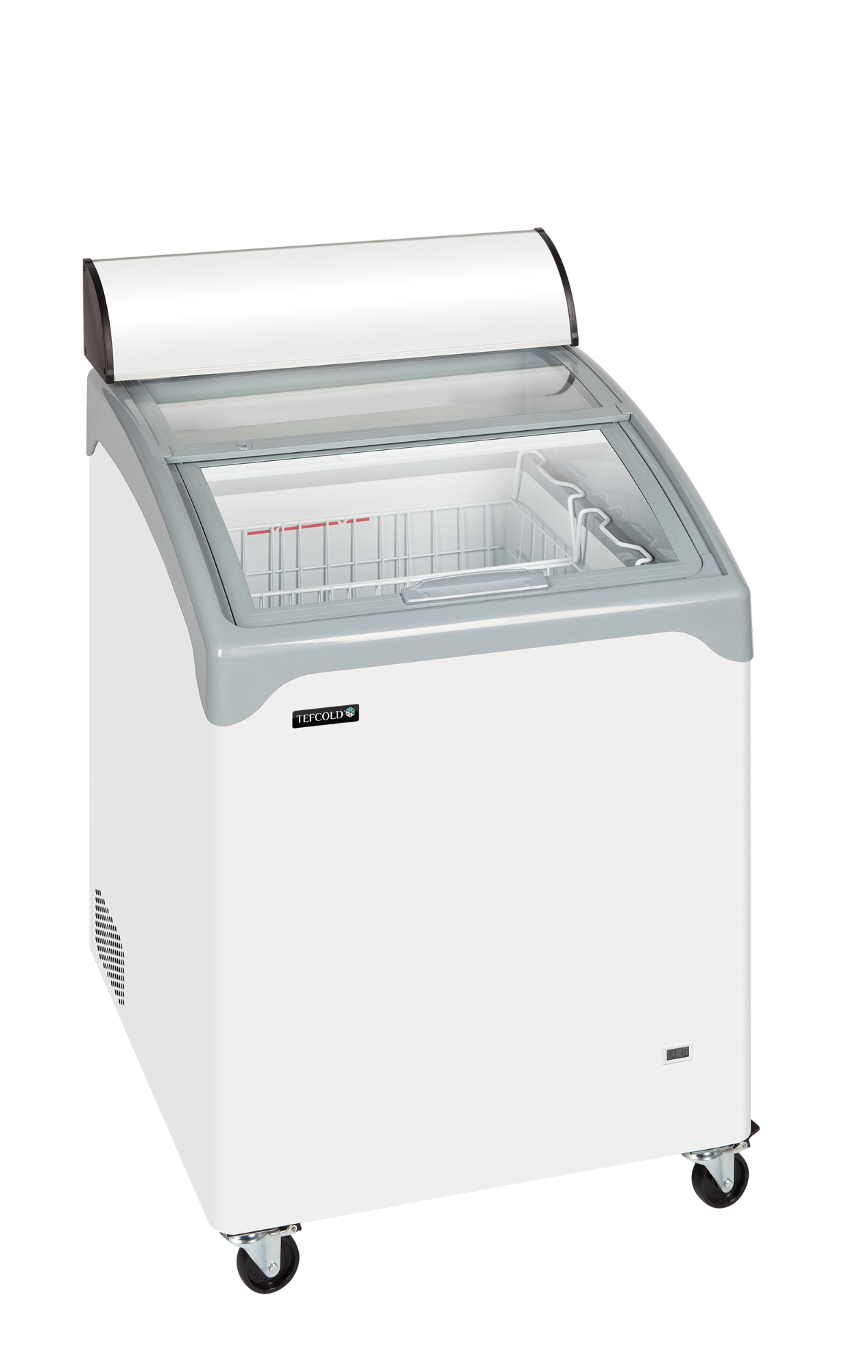 Picture of Tefcold NIC101CP Sliding Curved Glass Lid Chest Freezer