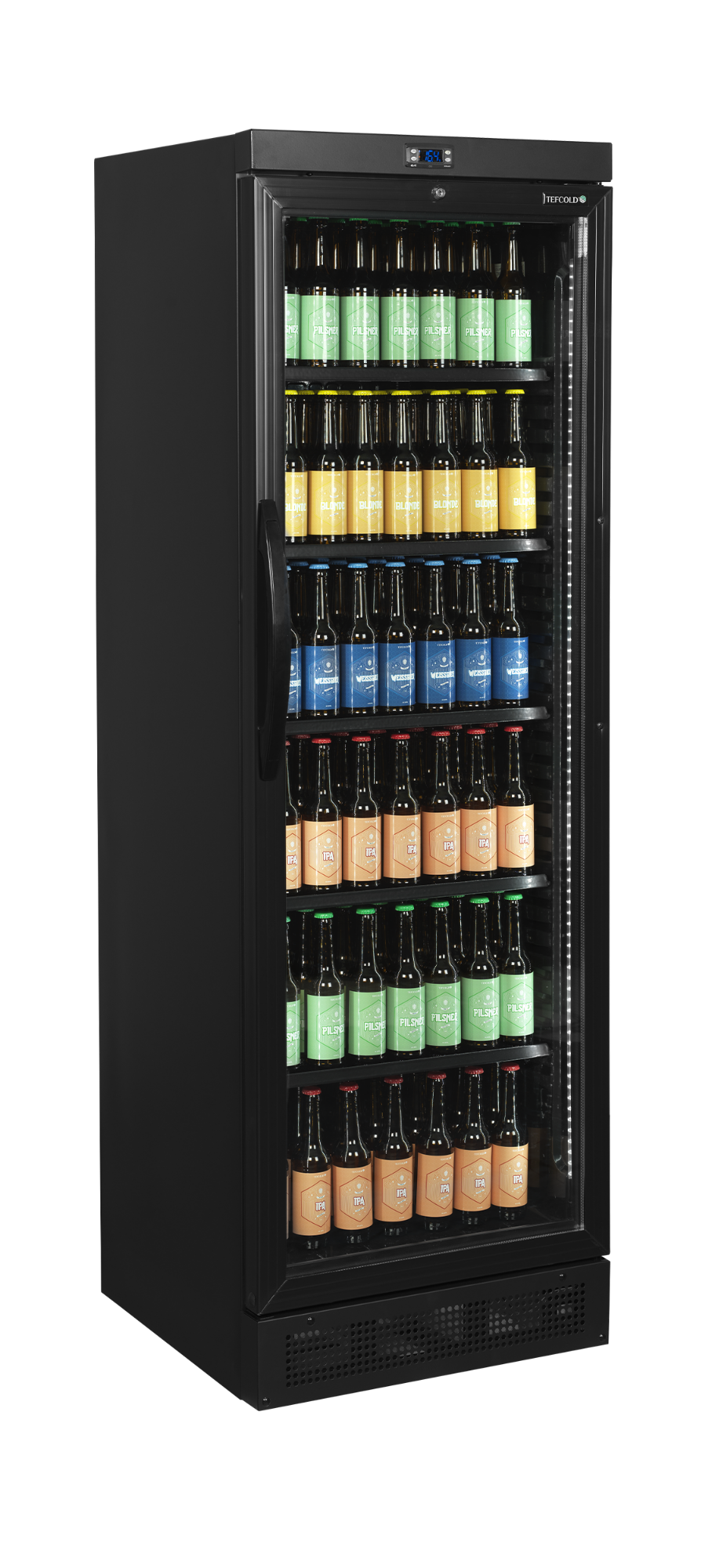 Picture of Tefcold CEV435 BLACK Glass Door Merchandiser