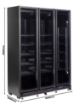 Picture of REFRIGERATOR 3 GLASS DOORS BLACK NAP-1200 HT - WITH DOOR HEATING