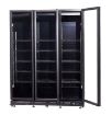 Picture of REFRIGERATOR 3 GLASS DOORS BLACK NAP-1200  *TRANSPORT ON REQUEST*