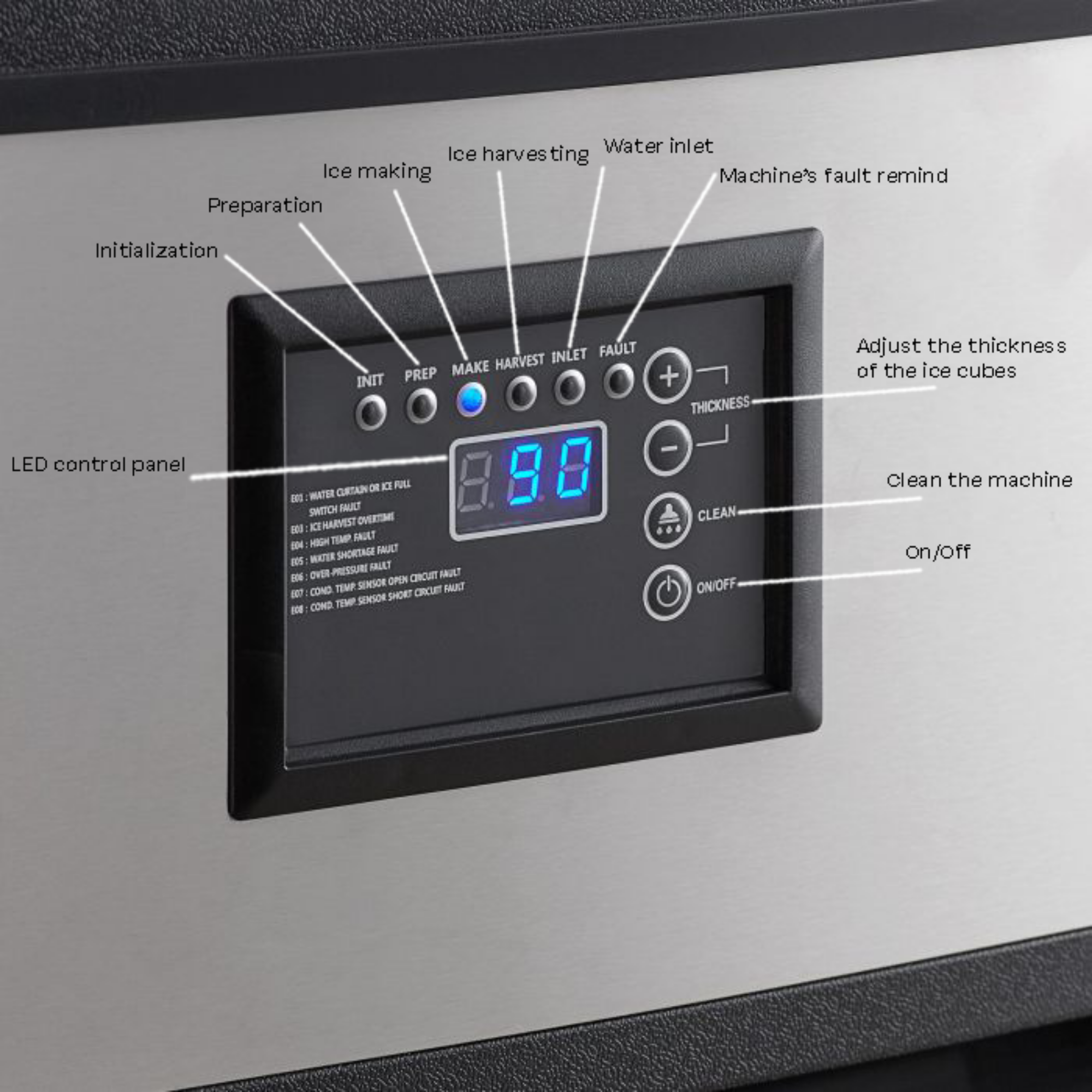 Picture of ICE CUBE MAKER 95KG/24H