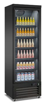 Picture of REFRIGERATOR 1 GLASS DOOR BLACK CEB-500R BL