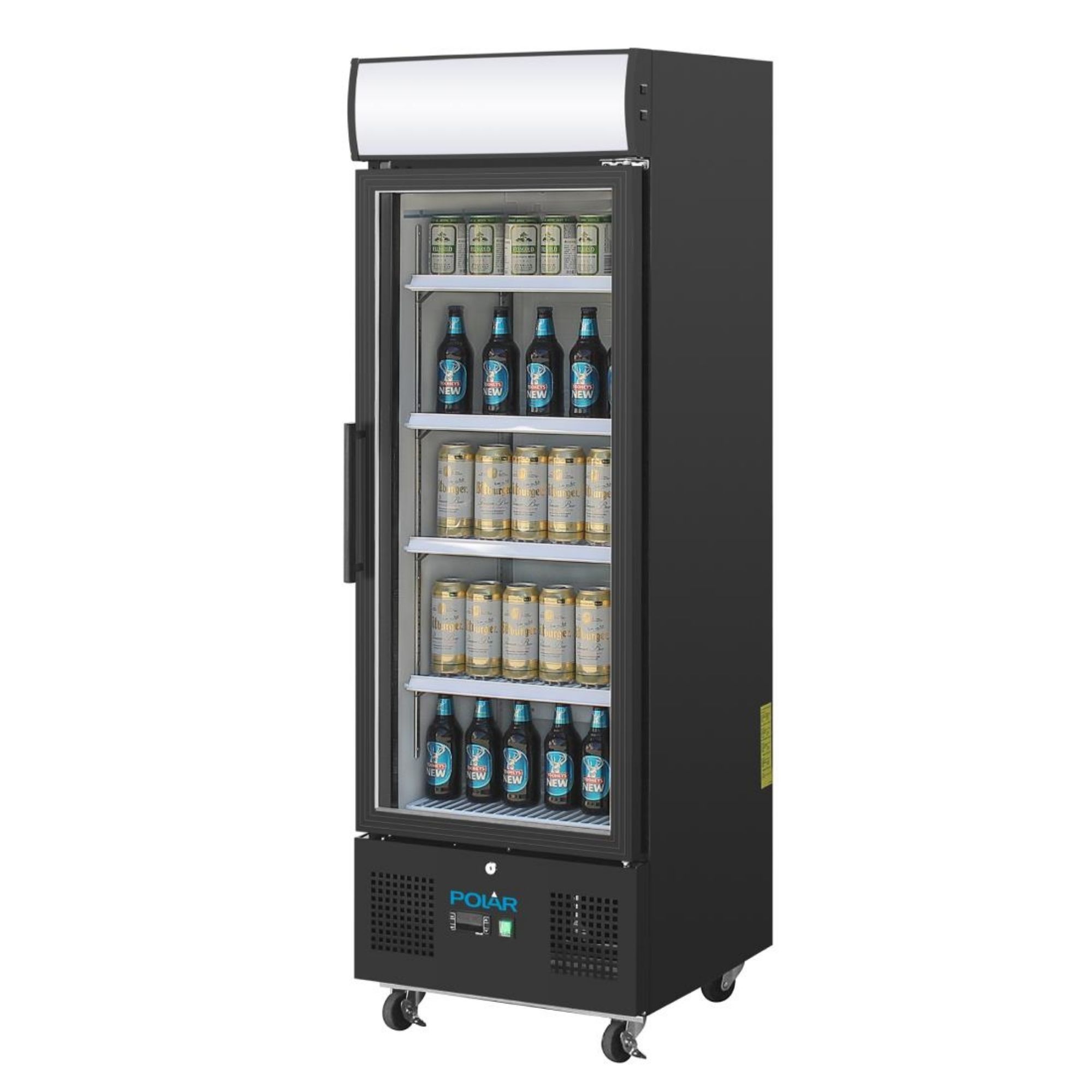 Picture of Polar G-Series Upright Display Fridge 218Ltr Black