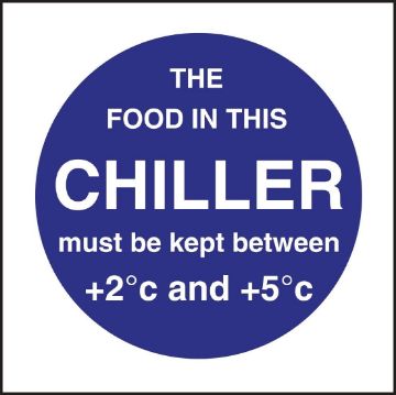 Picture of Vogue Food In This Chiller Sign