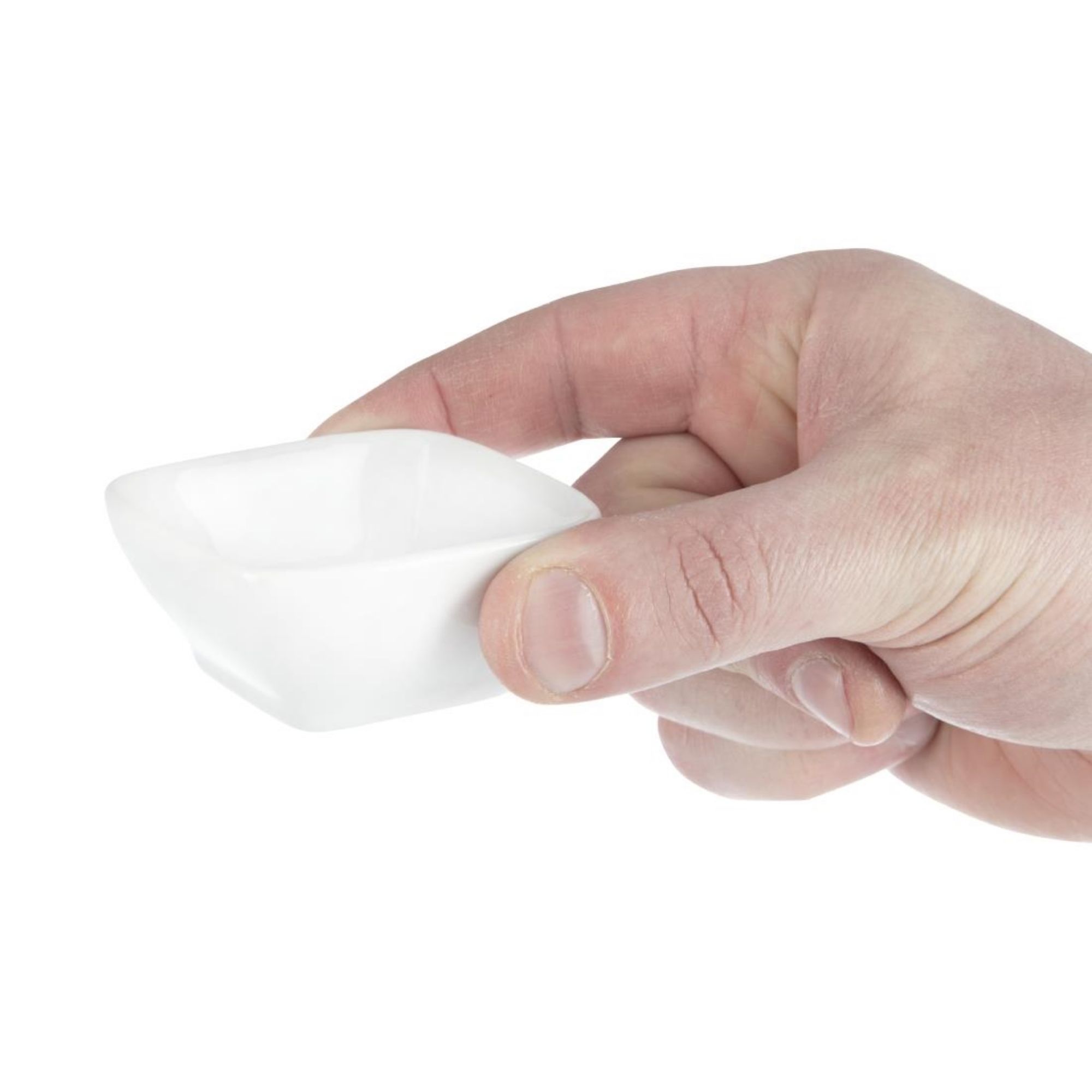 Picture of Olympia Whiteware Miniature Rounded Square Dishes 60mm (Pack of 12)