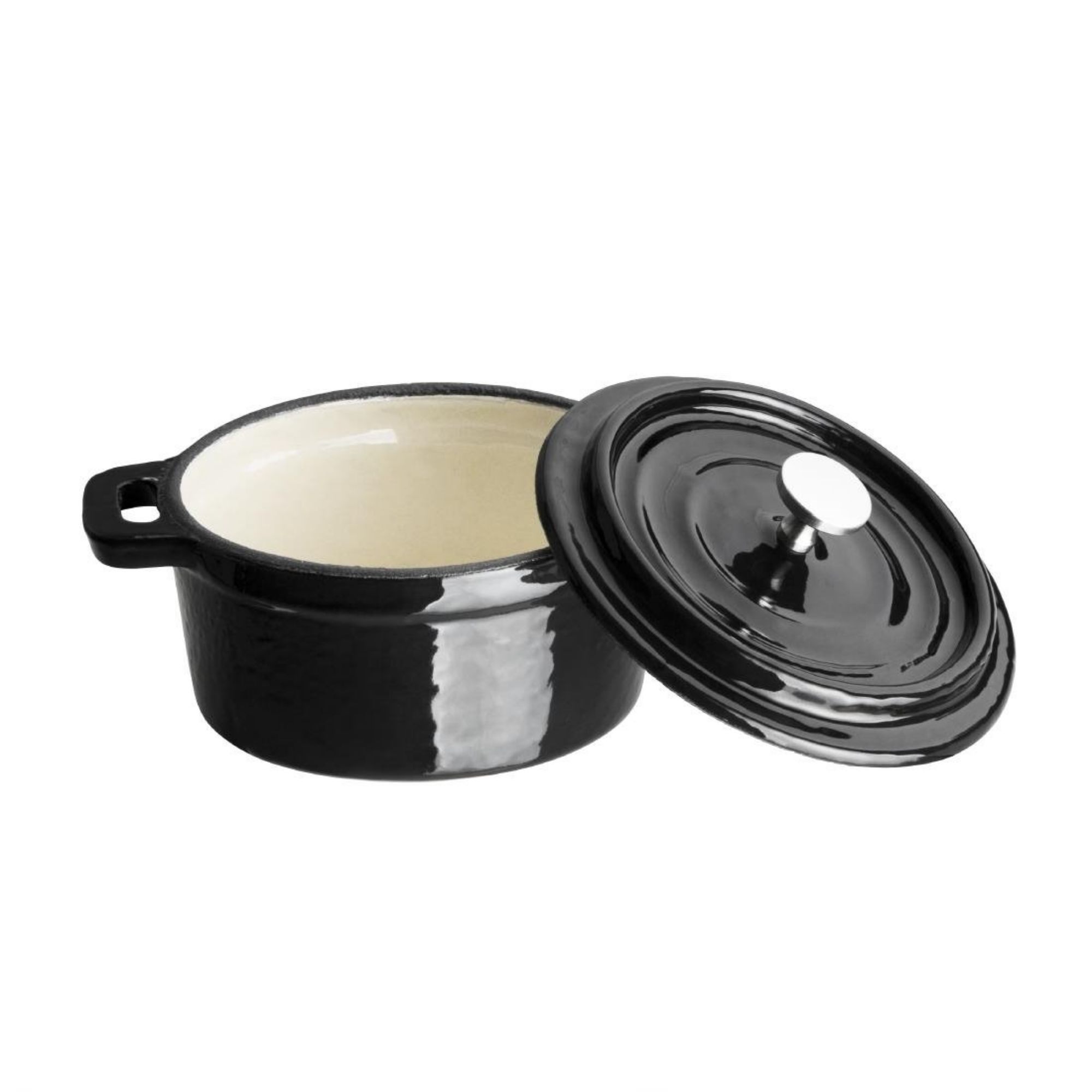 Picture of Vogue Cast Iron Round Mini Pot Black