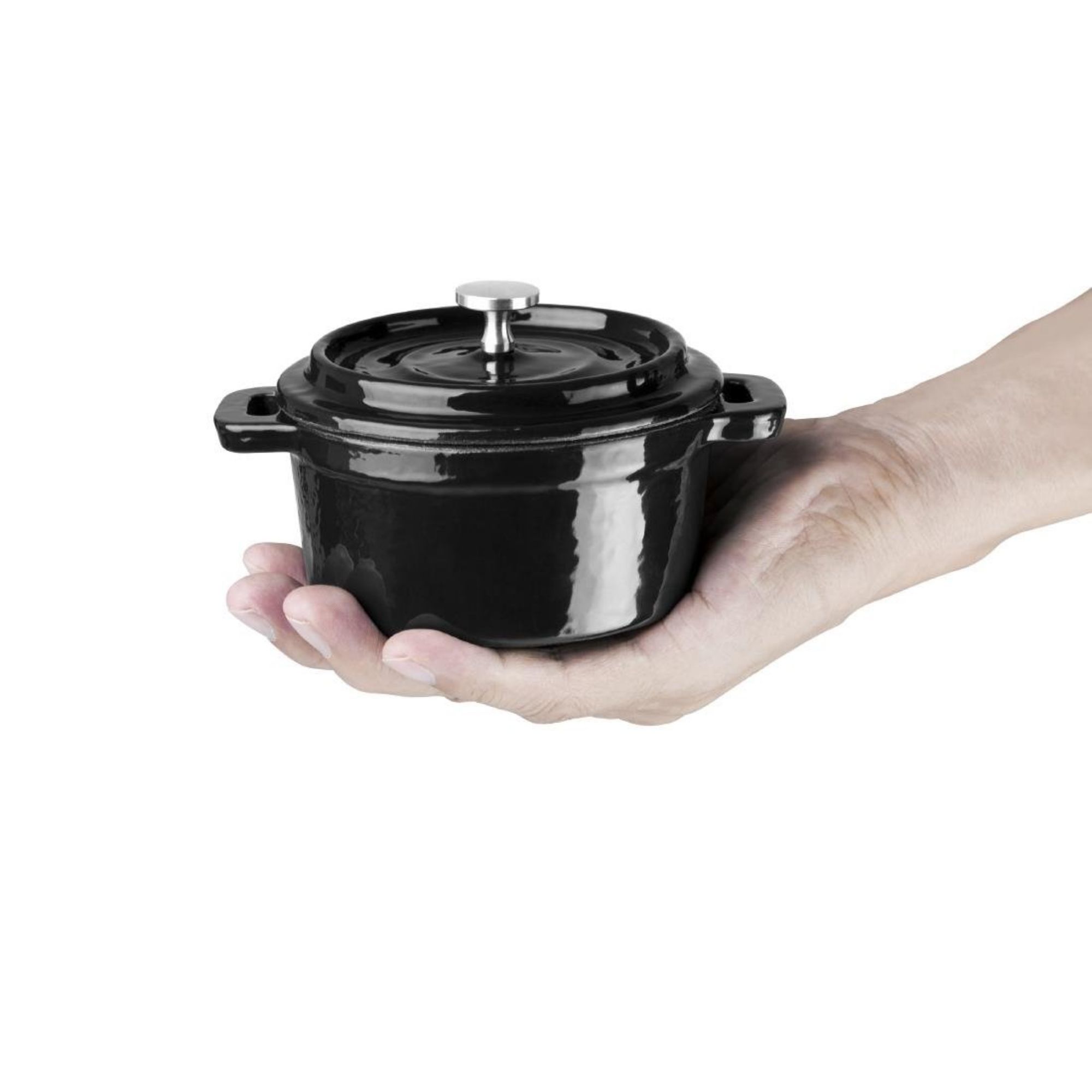 Picture of Vogue Cast Iron Round Mini Pot Black