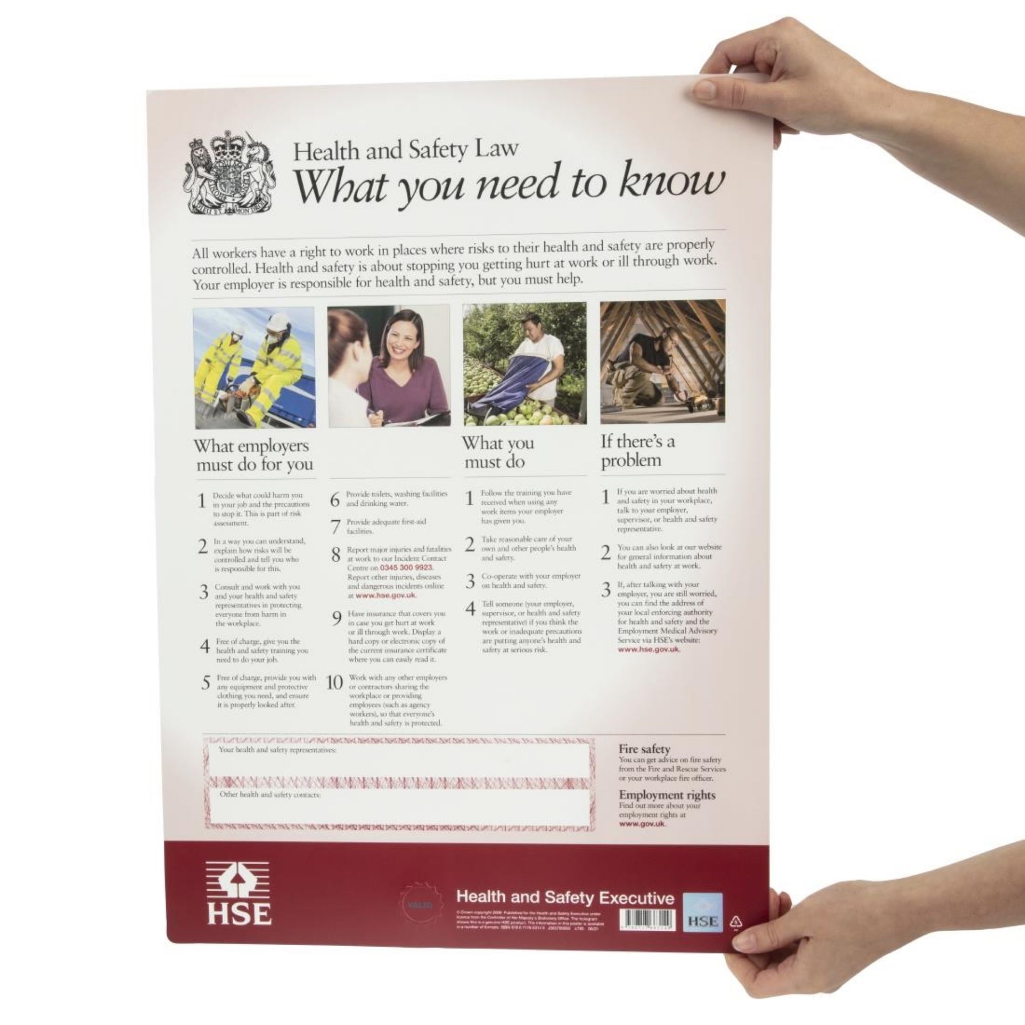 Picture of Health & Safety Law Poster A2