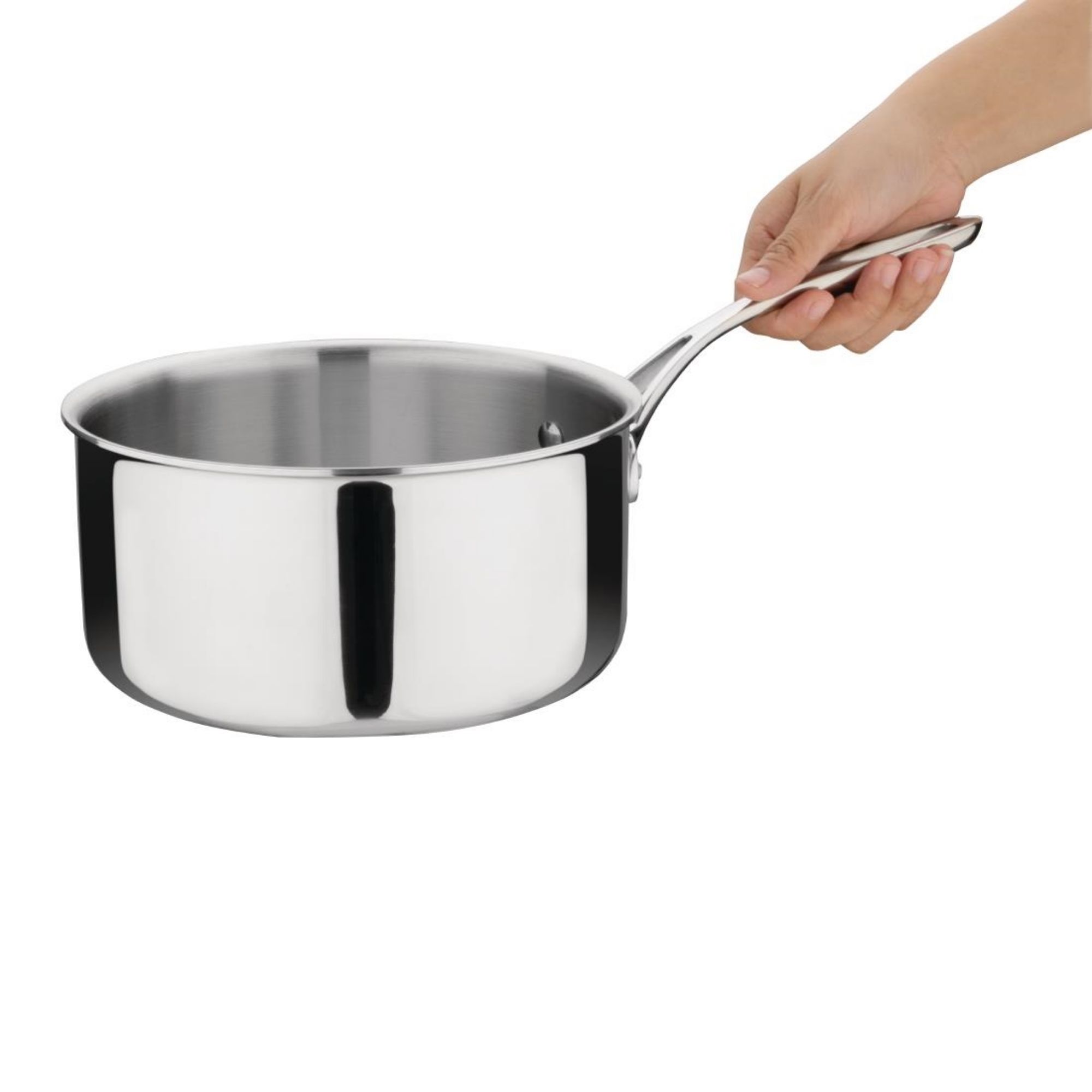 Picture of Vogue Stainless Steel & Aluminium Tri-Wall Saucepan 20cm