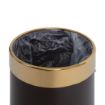 Picture of Bolero Waste Paper Bin with Gold Rim