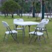 Picture of Bolero HDPE Square Folding Table 3ft White (Single) - Y807