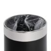 Picture of Bolero Black Waste Paper Bin with Silver Rim