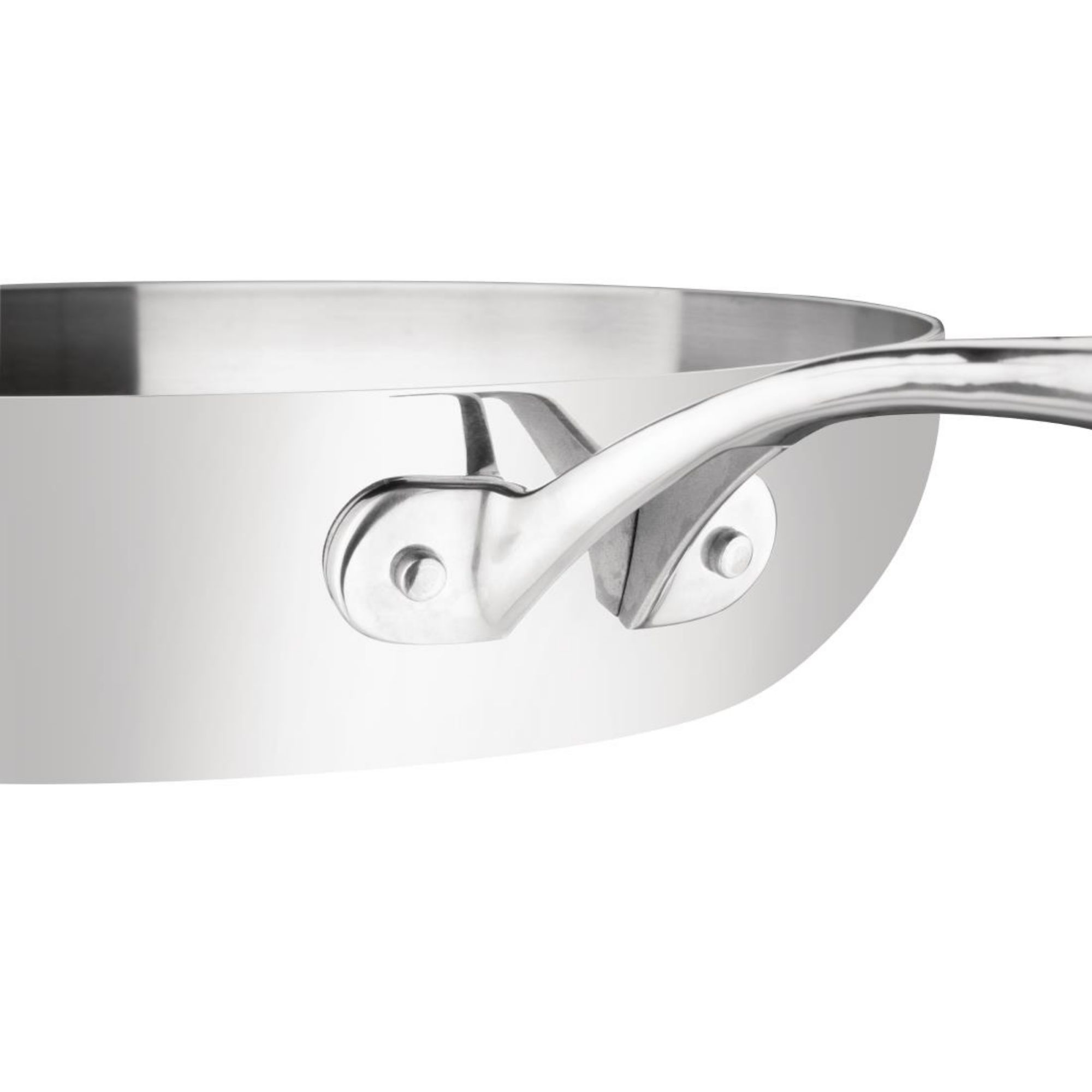 Picture of Vogue Stainless Steel & Aluminium Tri-Wall Frying Pan 28cm