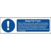 Picture of Vogue Deep Fat Fryer Safety Sign