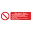 Picture of Vogue Microwave Oven Safety Sign