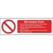 Picture of Vogue Microwave Oven Safety Sign
