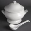 Picture of Olympia Whiteware Soup Tureen and Ladle 2.5Ltr 88oz