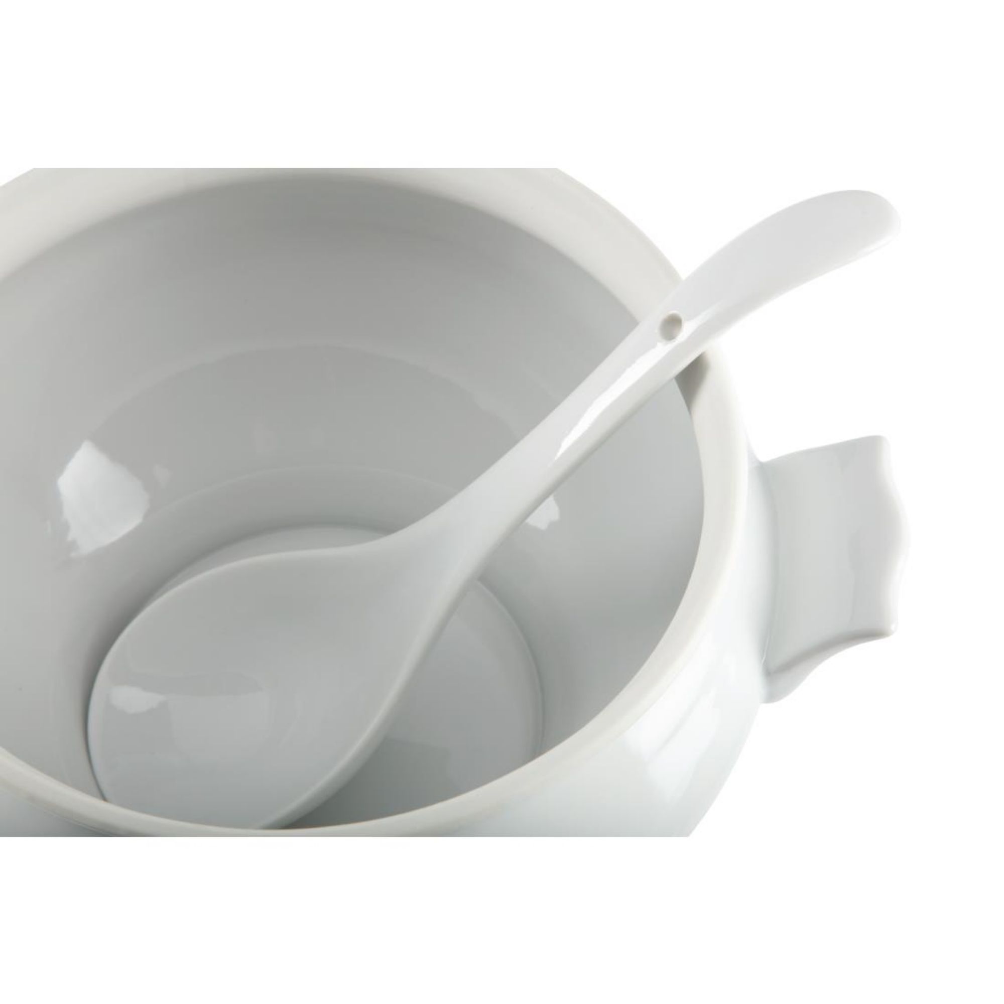 Picture of Olympia Whiteware Soup Tureen and Ladle 2.5Ltr 88oz