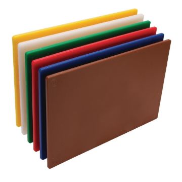 Picture of Hygiplas Low Density Chopping Board Set 450x300x10mm (6 pack)