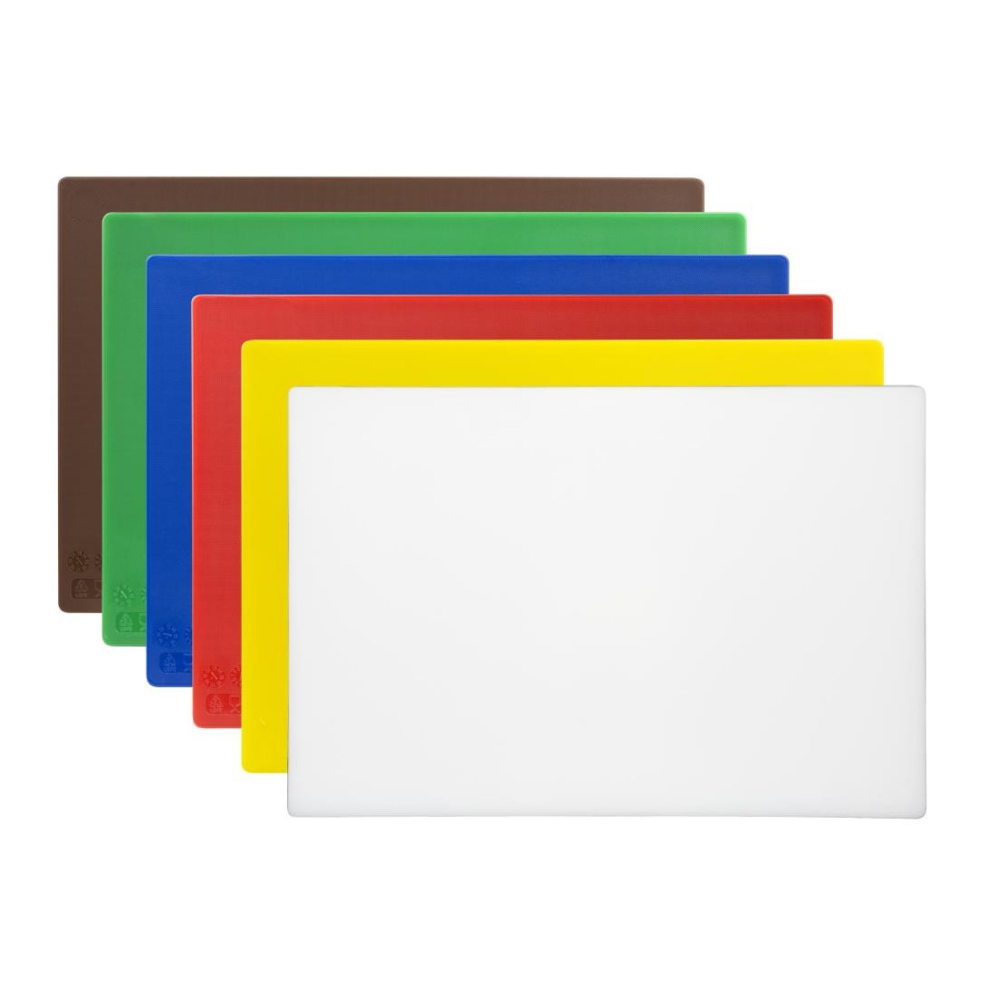 Picture of Hygiplas Low Density Chopping Board Set 450x300x10mm (6 pack)
