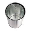 Picture of Bolero Stainless Steel Push Top Bullet Bin Silver 40Ltr