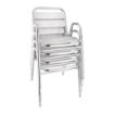 Picture of Bolero Aluminium Stacking Chairs Arched Arms (Pack of 4)