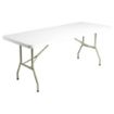 Picture of Bolero PE Rectangular Folding Table White 6ft (Single) - U579