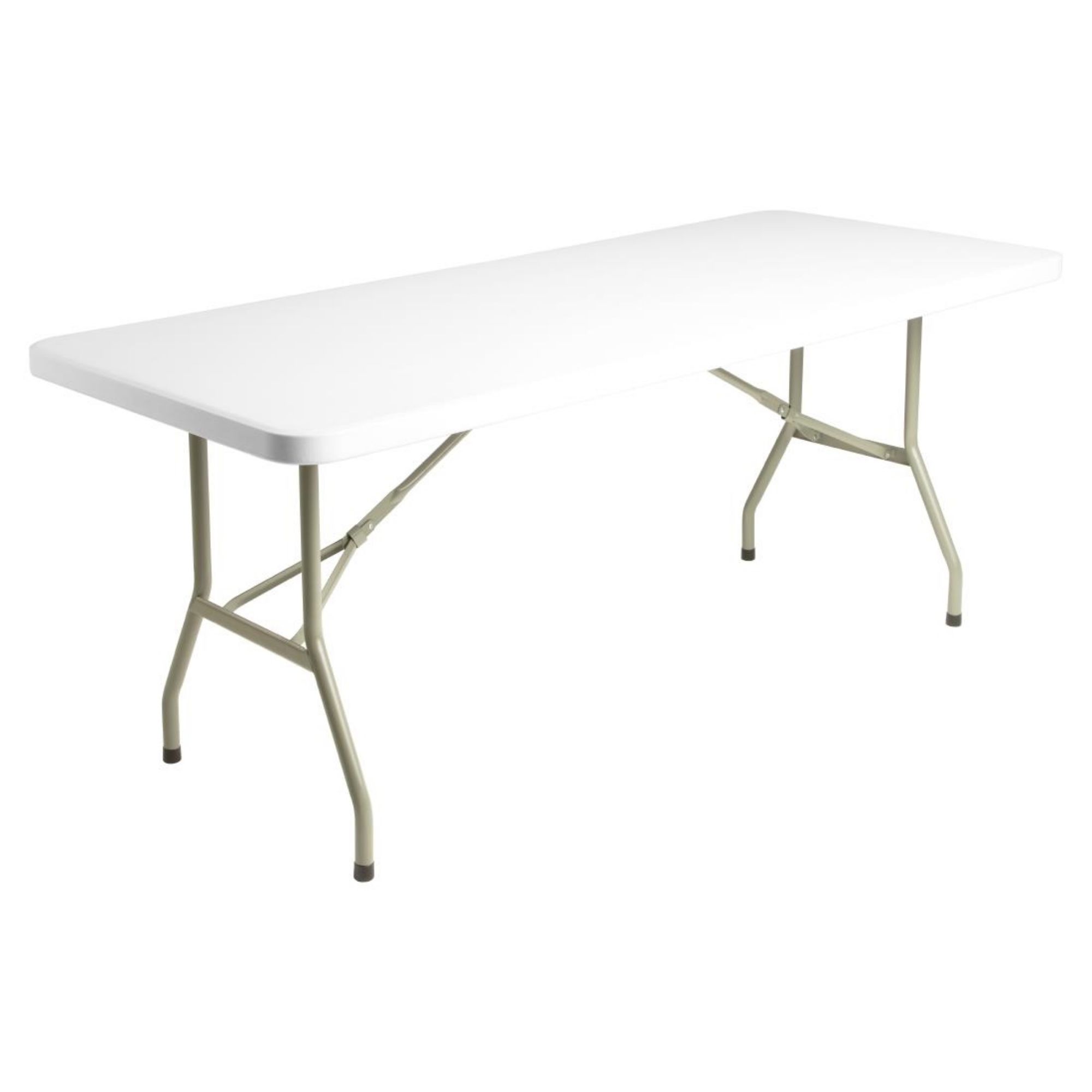 Picture of Bolero PE Rectangular Folding Table White 6ft (Single)