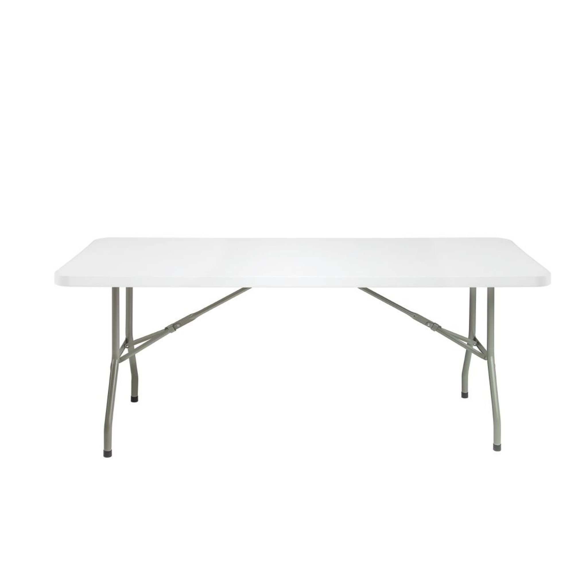 Picture of Bolero PE Rectangular Folding Table White 6ft (Single)