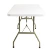 Picture of Bolero PE Rectangular Folding Table White 6ft (Single) - U579