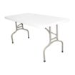 Picture of Bolero PE Rectangular Folding Table White 5ft (Single) - U544