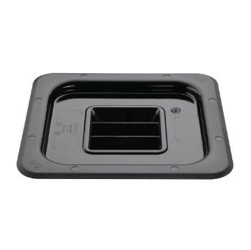 Picture of Vogue Polycarbonate 1/6 Gastronorm Lid Black