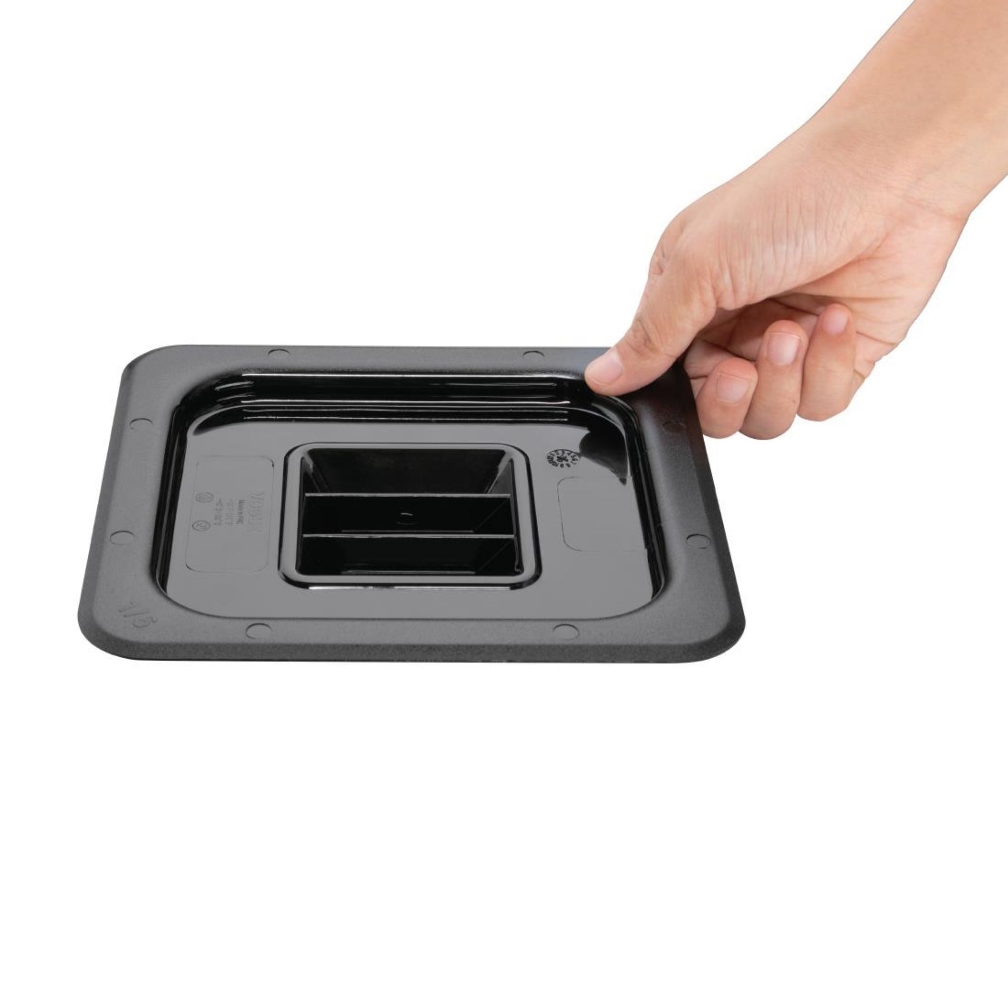 Picture of Vogue Polycarbonate 1/6 Gastronorm Lid Black